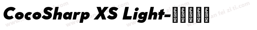 CocoSharp XS Light字体转换